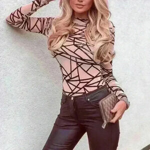 Nudia Long Sleeve High Neck Bodysuit